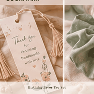 Birthday Favor Tag Set